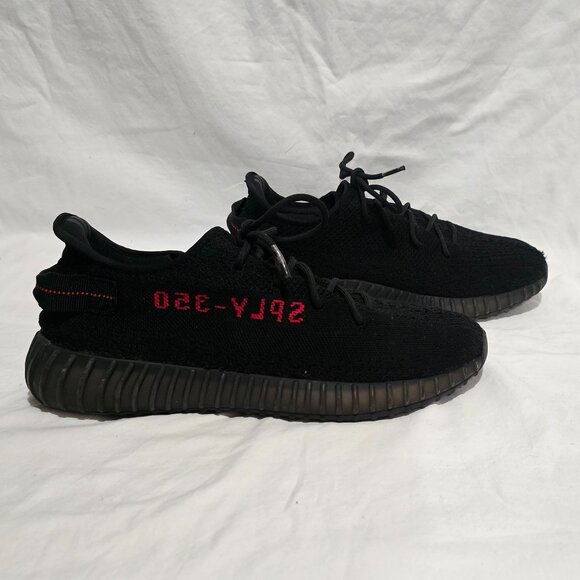 Adidas Yeezy Boost 350 V2 Black Red CP9652- Sz 12.5US - Picture 1 of 10